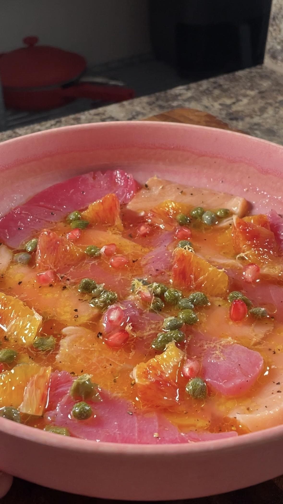 Piatto di crudo fresco